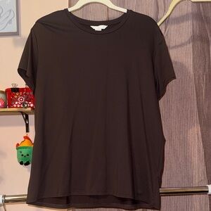 H&M Dark Brown Crew Neck Tee